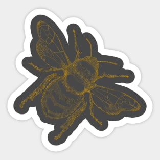 Dotted bee Sticker